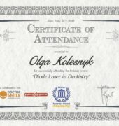 Стоматологічна клініка «Dr. VatanoV» сертифікат - IMG_0004